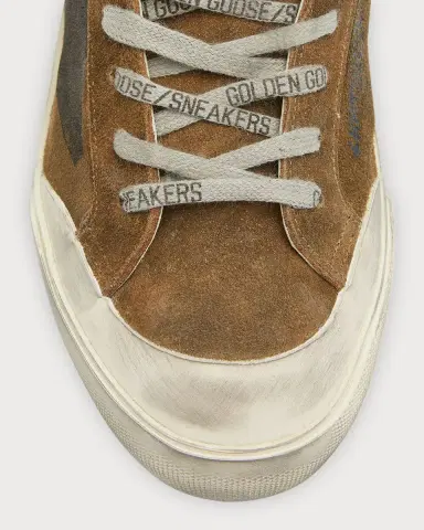 Golden Goose Men's Super-Star Suede Low-Top Sneakers | Thumbnail 6 Golden Goose Men's Super-Star Suede Low-Top Sneakers | Thumbnail 6