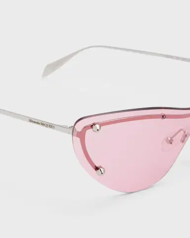 Alexander McQueen Metal Cat-Eye Sunglasses | Thumbnail 4 Alexander McQueen Metal Cat-Eye Sunglasses | Thumbnail 4
