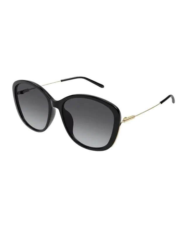 Chloe Gradient Round Acetate Sunglasses