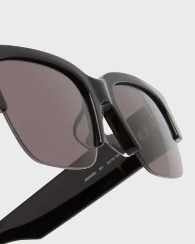 Alexander McQueen Men's Half-Rim Acetate Rectangle Sunglasses | Thumbnail 5 Alexander McQueen Men's Half-Rim Acetate Rectangle Sunglasses | Thumbnail 5