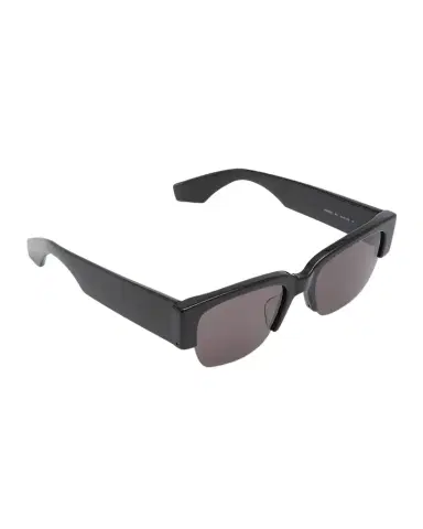 Alexander McQueen Men's Half-Rim Acetate Rectangle Sunglasses | Thumbnail 1 Alexander McQueen Men's Half-Rim Acetate Rectangle Sunglasses | Thumbnail 1