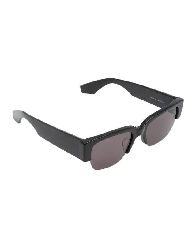 McQueen Men 's Half-Rim Acetate Rectangle Sunglasses