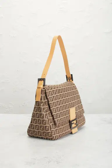 Fendi Zucchino Mama Baguette Shoulder Bag | Thumbnail 4