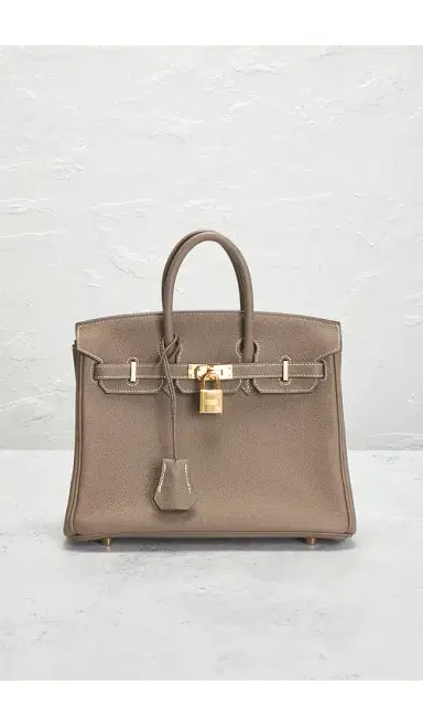 HERMÈS Hermes Taurillon Clemence Birkin 25 Handbag | Thumbnail 11