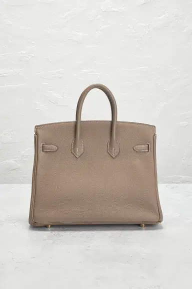 HERMÈS Hermes Taurillon Clemence Birkin 25 Handbag | Thumbnail 3