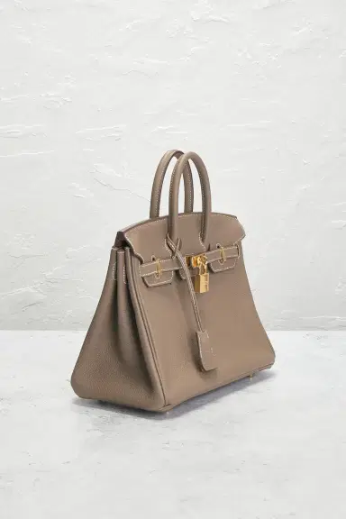 HERMÈS Hermes Taurillon Clemence Birkin 25 Handbag | Thumbnail 4