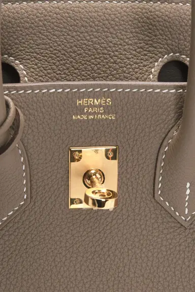 HERMÈS Hermes Taurillon Clemence Birkin 25 Handbag | Thumbnail 6