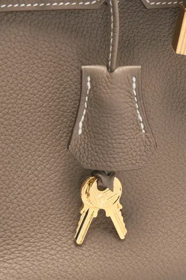 HERMÈS Hermes Taurillon Clemence Birkin 25 Handbag | Thumbnail 7