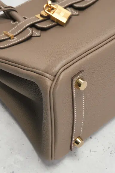 HERMÈS Hermes Taurillon Clemence Birkin 25 Handbag | Thumbnail 8