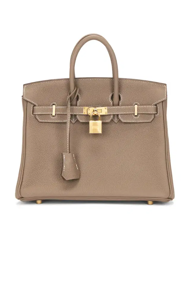 FWRD Renew Hermes Taurillon Clemence Birkin 25 Handbag
