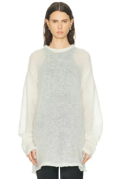TOTEME Long Open Weave Knit Sweater | Thumbnail 2 TOTEME Long Open Weave Knit Sweater | Thumbnail 2