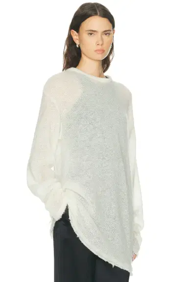 TOTEME Long Open Weave Knit Sweater | Thumbnail 3 TOTEME Long Open Weave Knit Sweater | Thumbnail 3