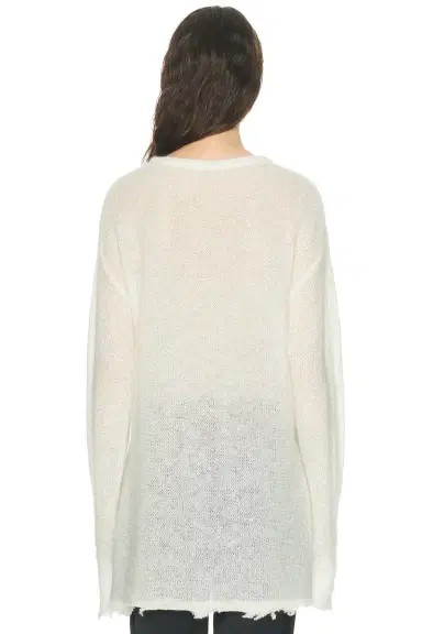 TOTEME Long Open Weave Knit Sweater | Thumbnail 4 TOTEME Long Open Weave Knit Sweater | Thumbnail 4