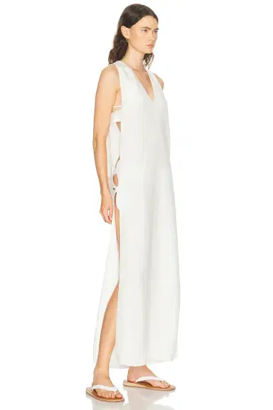 ADRIANA DEGREAS Petal Applique Open Side Dress | Thumbnail 3 ADRIANA DEGREAS Petal Applique Open Side Dress | Thumbnail 3