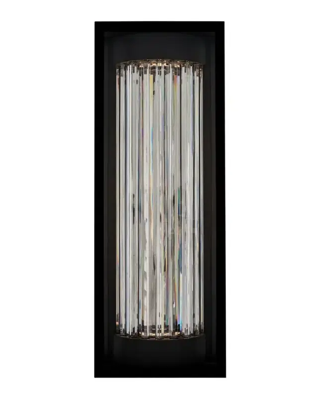 Allegri Crystal by Kalco Lighting Cilindro 28" LED Outdoor Wall Sconce