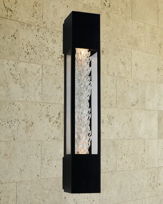 Allegri Crystal by Kalco Lighting Colonna LED Outdoor Wall Sconce