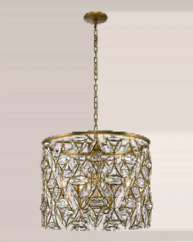 Allegri Crystal by Kalco Lighting Triangulo 8-Light Chandelier | Thumbnail 2 Allegri Crystal by Kalco Lighting Triangulo 8-Light Chandelier | Thumbnail 2