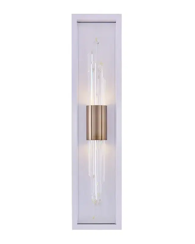 Allegri Crystal by Kalco Lighting Lucca Champagne Gold LED Outdoor Sconce