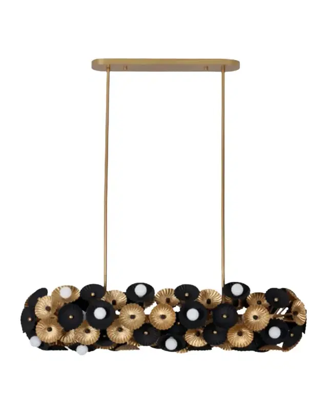 Allegri Crystal by Kalco Lighting Damask 48" Island Light