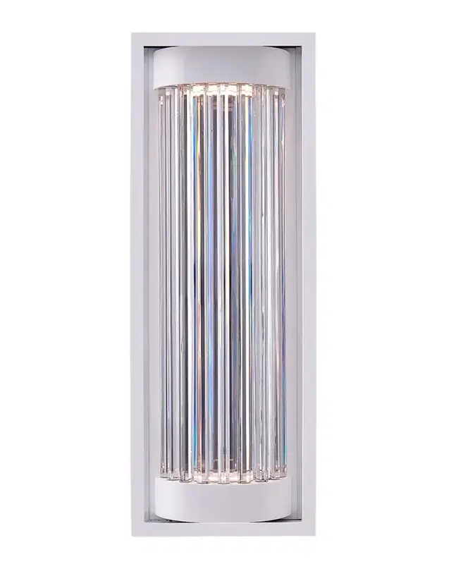 Allegri Crystal by Kalco Lighting Cilindro LED Outdoor Sconce, 28"