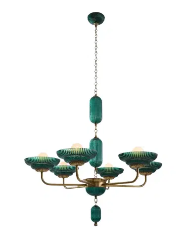 Allegri Crystal by Kalco Lighting Verde 6-Light Chandelier | Thumbnail 1 Allegri Crystal by Kalco Lighting Verde 6-Light Chandelier | Thumbnail 1