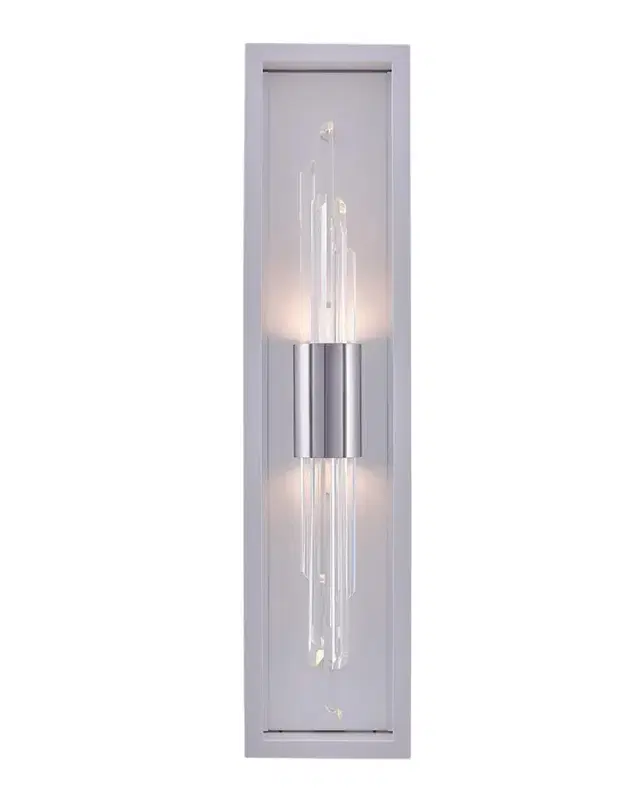 Allegri Crystal by Kalco Lighting Lucca Chrome LED Outdoor Sconce