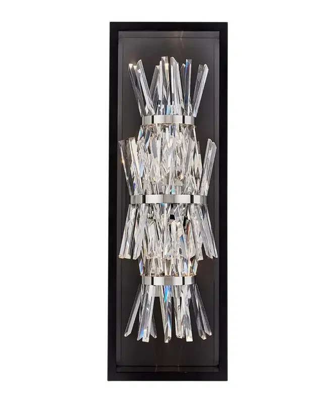 Allegri Crystal by Kalco Lighting Glacier LED Outdoor Sconce, 32"