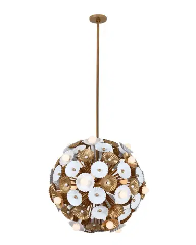 Allegri Crystal by Kalco Lighting Damask 28-Light Orb Chandelier | Thumbnail 1 Allegri Crystal by Kalco Lighting Damask 28-Light Orb Chandelier | Thumbnail 1
