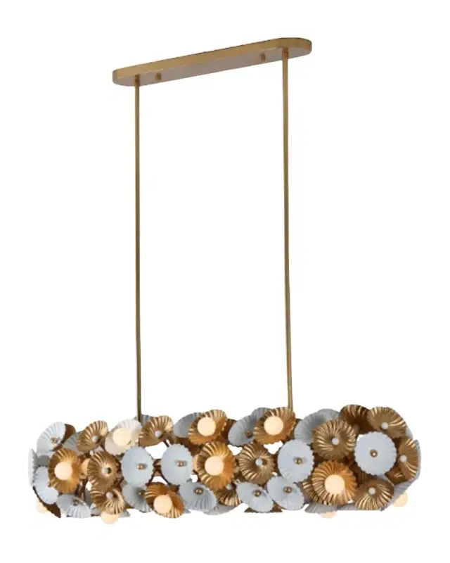 Allegri Crystal by Kalco Lighting Damask 48" Island Light