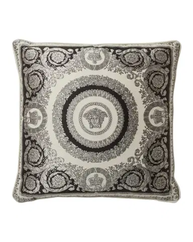 Versace Crete de Fleur Silk-Blend Cushion, 17.75" Square | Thumbnail 1 Versace Crete de Fleur Silk-Blend Cushion, 17.75" Square | Thumbnail 1