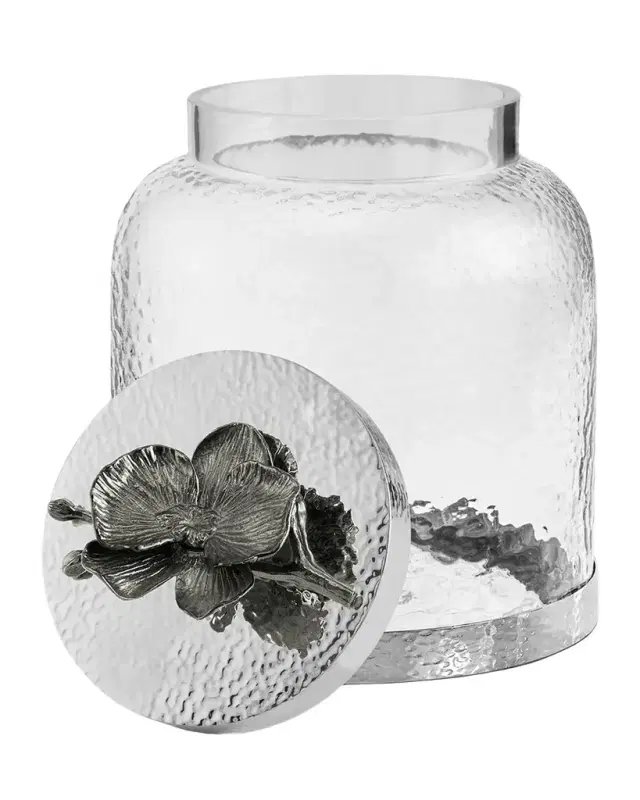 Michael Aram Black Orchid Cookie Jar