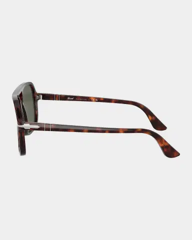 PERSOL Men's Double-Bridge Acetate Aviator Sunglasses | Thumbnail 2 PERSOL Men's Double-Bridge Acetate Aviator Sunglasses | Thumbnail 2