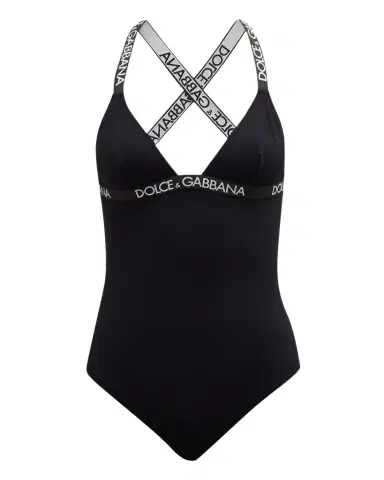 Dolce & Gabbana Branded Elastic One-Piece Swimsuit | Thumbnail 1 Dolce & Gabbana Branded Elastic One-Piece Swimsuit | Thumbnail 1