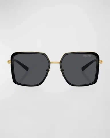 Versace Tubular Steel Square Sunglasses | Thumbnail 3 Versace Tubular Steel Square Sunglasses | Thumbnail 3