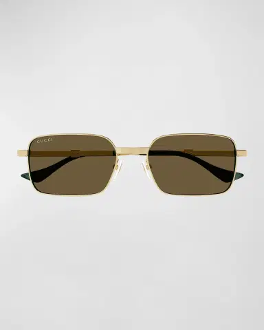 Gucci Men's Metal Rectangle Sunglasses | Thumbnail 3 Gucci Men's Metal Rectangle Sunglasses | Thumbnail 3