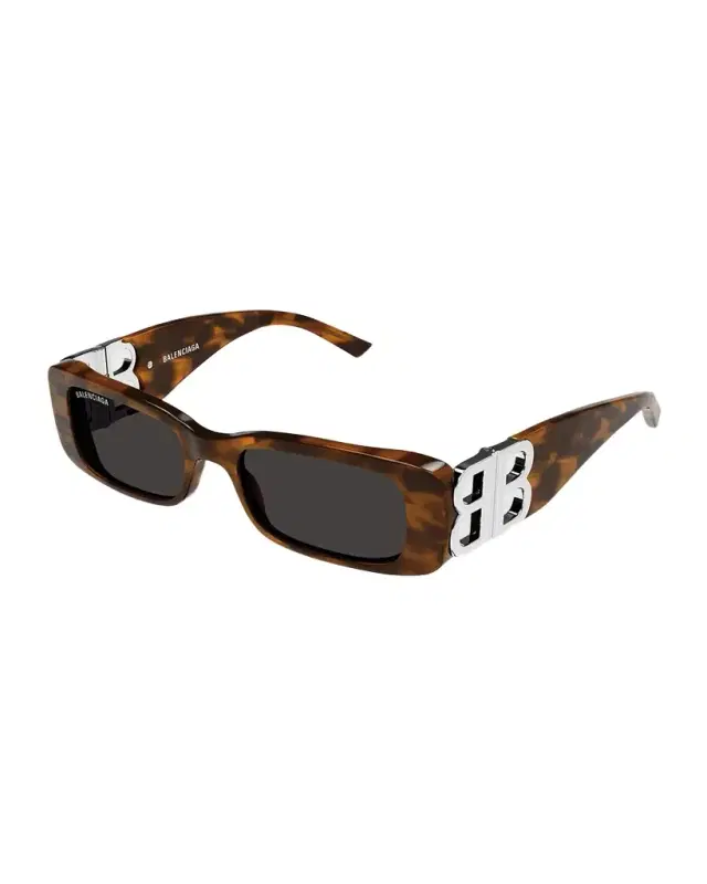 Logo Rectangle Acetate Sunglasses