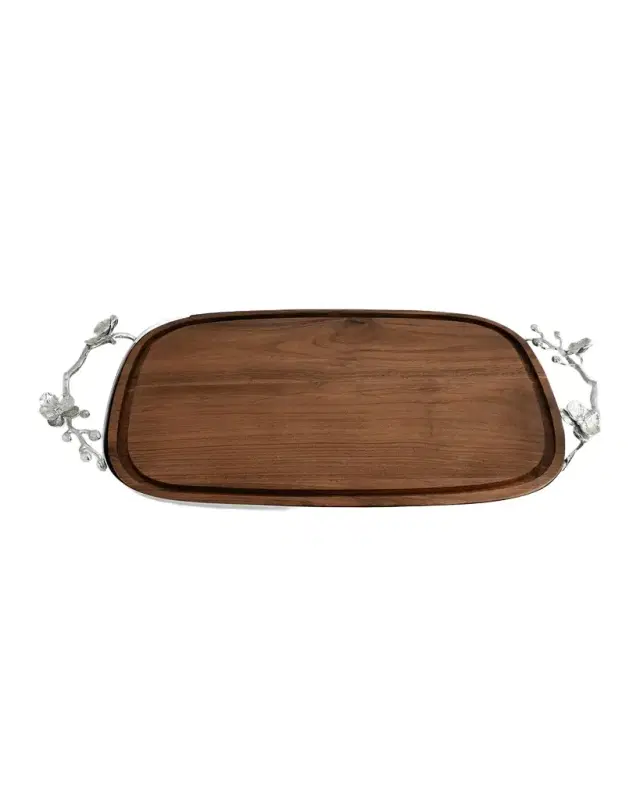 Michael Aram White Orchid Bread Board