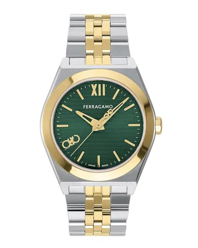 Men 's Vega New Two-Tone Bracelet Watch, 40mm