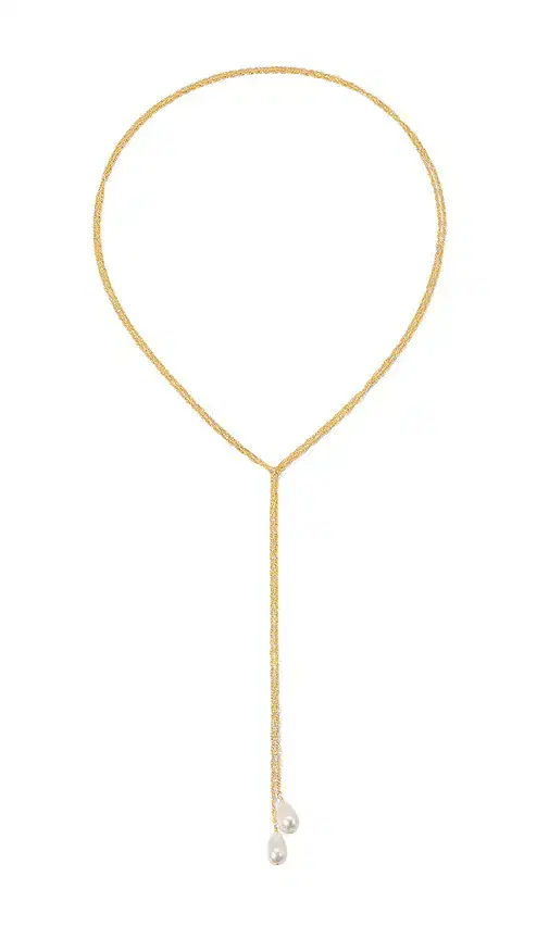 x REVOLVE Baroque Pearl Lariat Necklace
