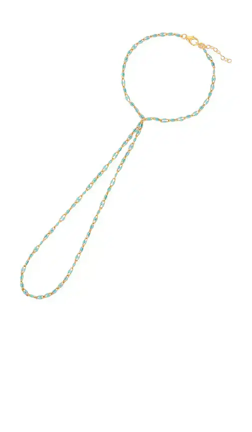 NAiiA x REVOLVE Turquoise Link Hand Chain