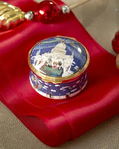 Halcyon Days 2024 Annual Holiday Enamel Box | Thumbnail 1