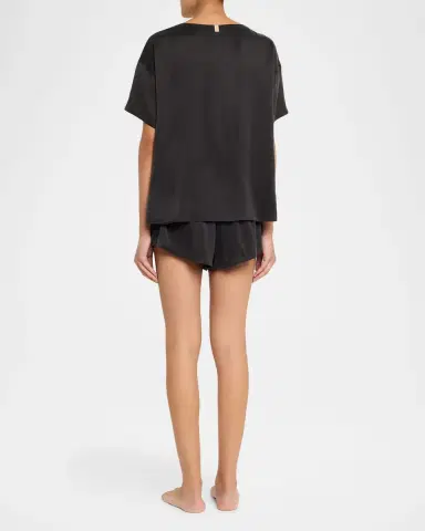 Lunya Washable Silk Tee & Shorts Pajama Set | Thumbnail 2