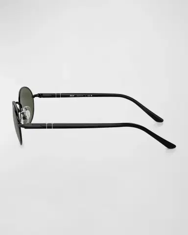 PERSOL Men's Metal Oval Sunglasses | Thumbnail 3 PERSOL Men's Metal Oval Sunglasses | Thumbnail 3