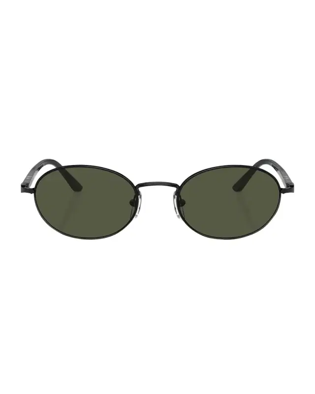 Persol Men 's Metal Oval Sunglasses