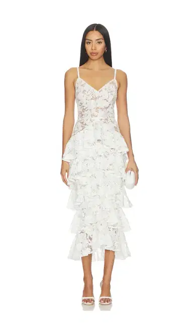 Nadine Merabi Saffron White Dress | Thumbnail 1
