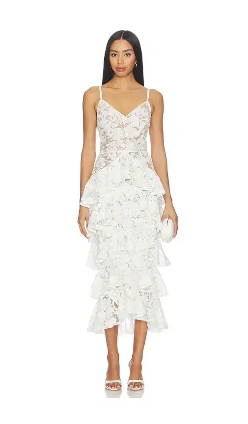 Nadine Merabi Saffron White Dress