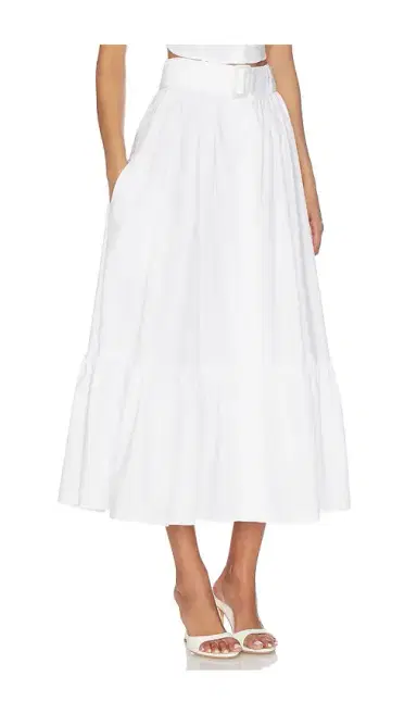 Matthew Bruch Button Down Midi Skirt | Thumbnail 2