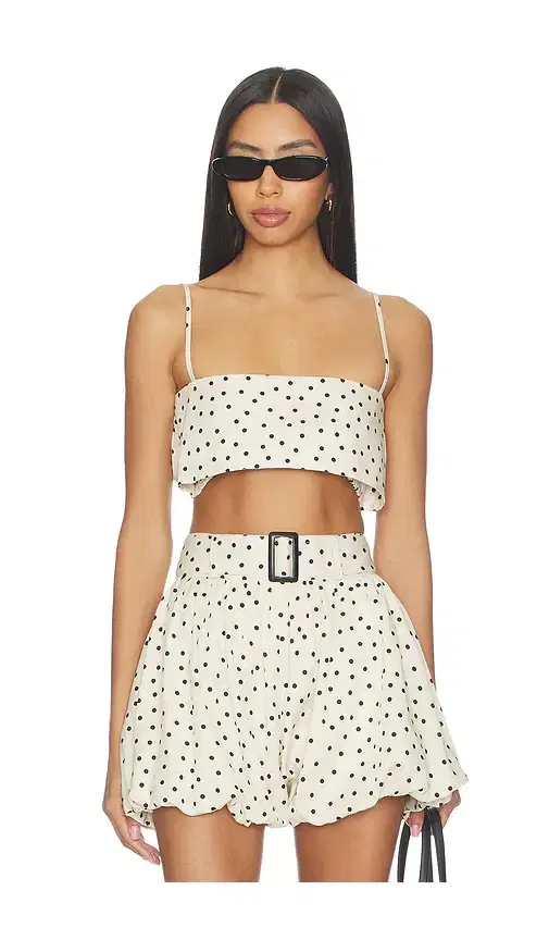 Structured Bandeau Crop Top