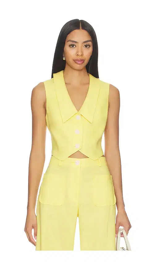 MATTHEW BRUCH Collared V-neck Vest