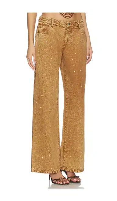 Leslie Amon x REVOLVE Denim Rhinestone Festival Pants | Thumbnail 2